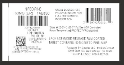Label (Nifedipine Er 60mg)